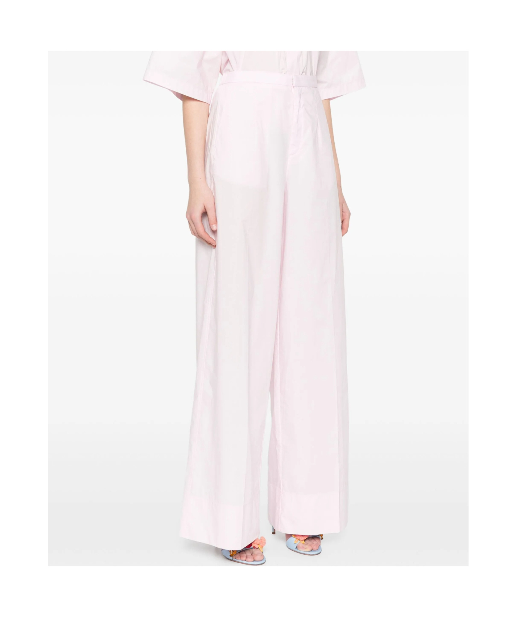 Forte Forte Forte_forte Bci Cotton Popline Essential Flared Pants In White