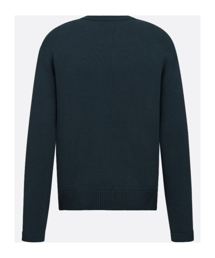 Dior Long-sleeved Sweater In Blue
