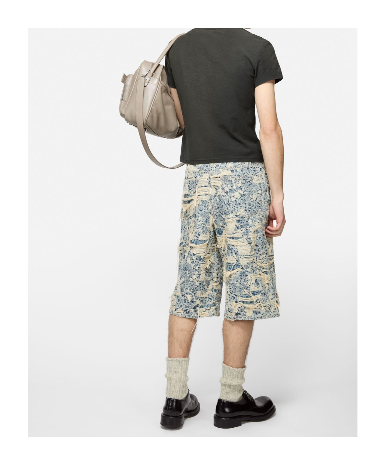Acne Studios Exford Distressed Logo-print Cotton-jersey T-shirt In Black