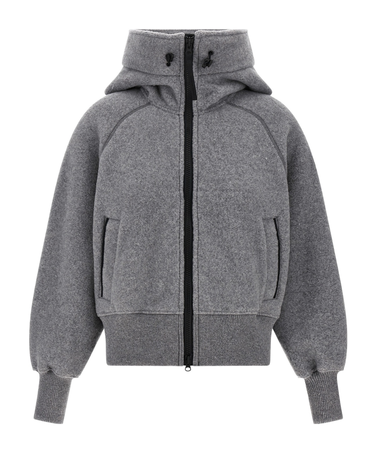 Canada Goose Chilliwack Fleece Wool-blend Bomber Jacket In Gray