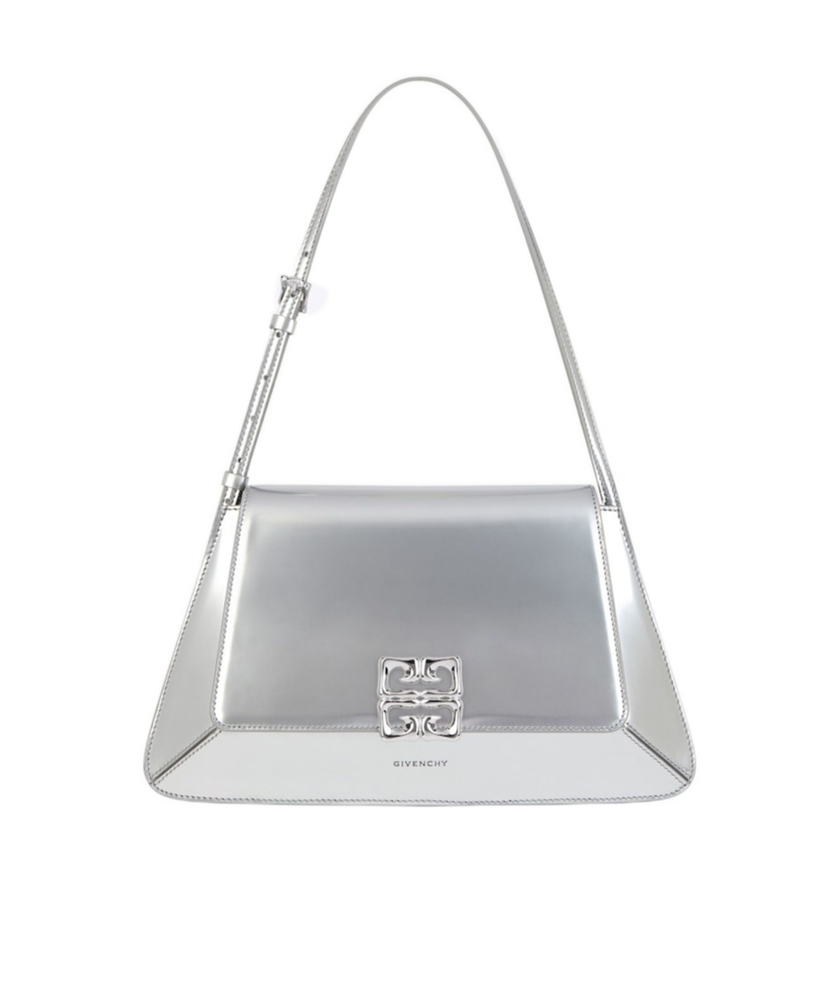 Givenchy 4g Liquid Shoulder Bag In Gray