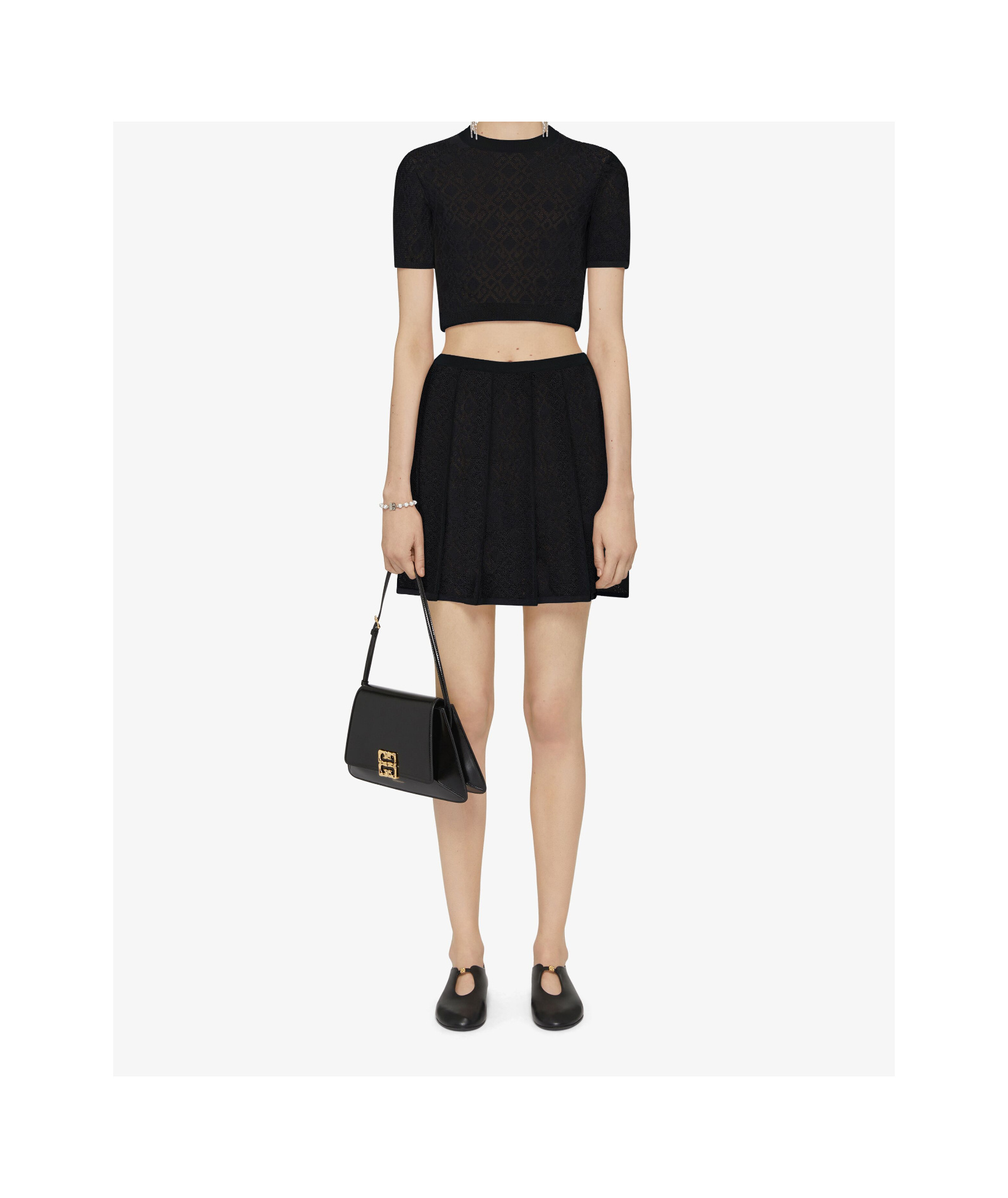 Givenchy Women Pleated Mini Skirt In Black
