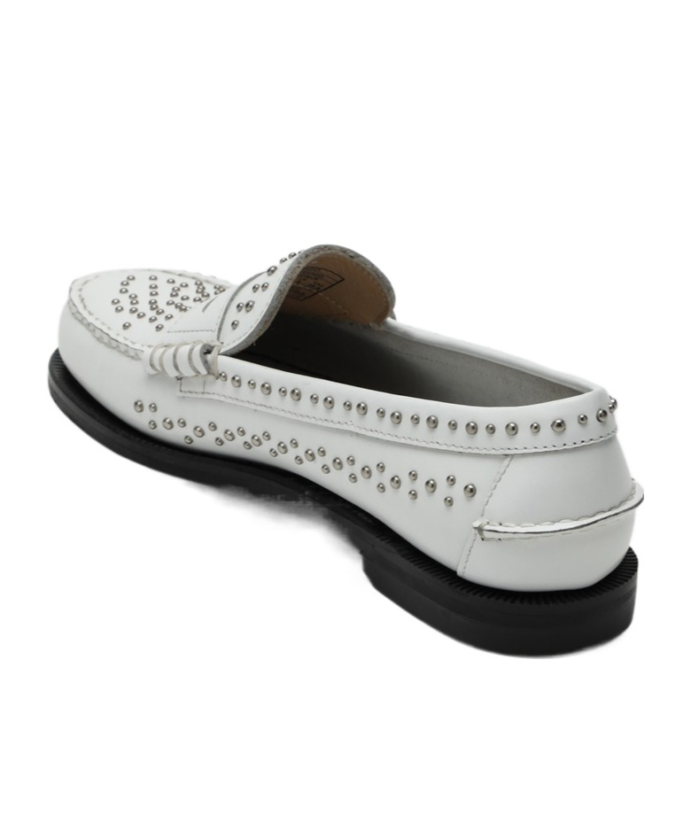 Sebago Classic Dan Loafer White With Studs