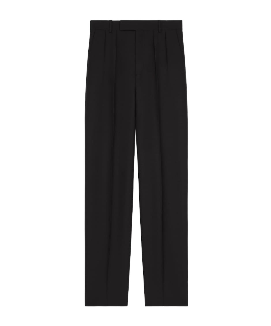 Celine Belt-loop Casual Pants In Black