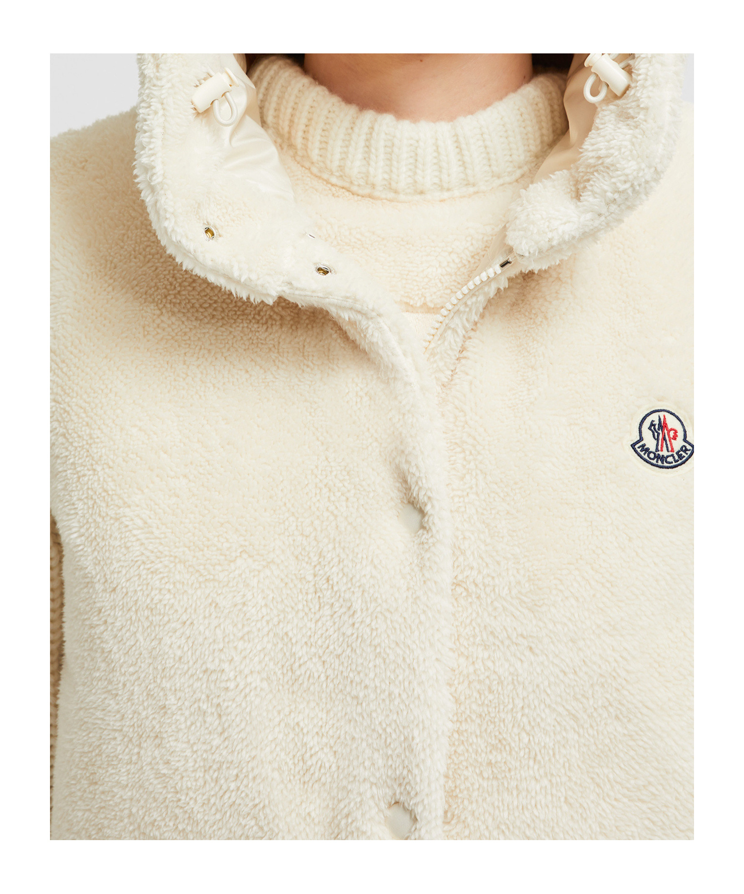 Moncler Teddy Capsule Floy Down Vest In White