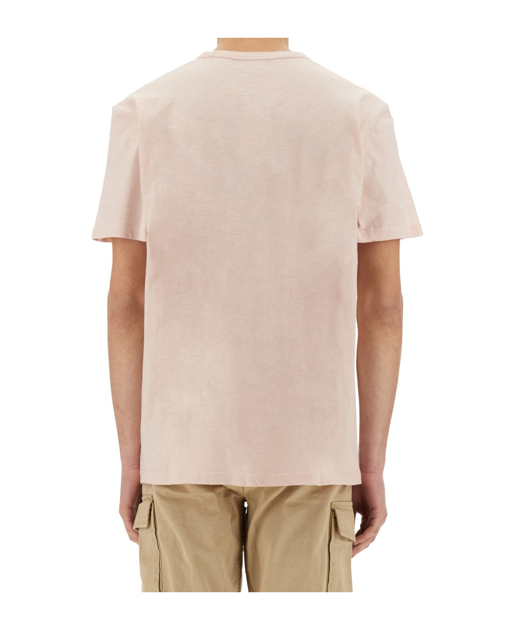 Woolrich Flamed Cotton T Shirt In Pink