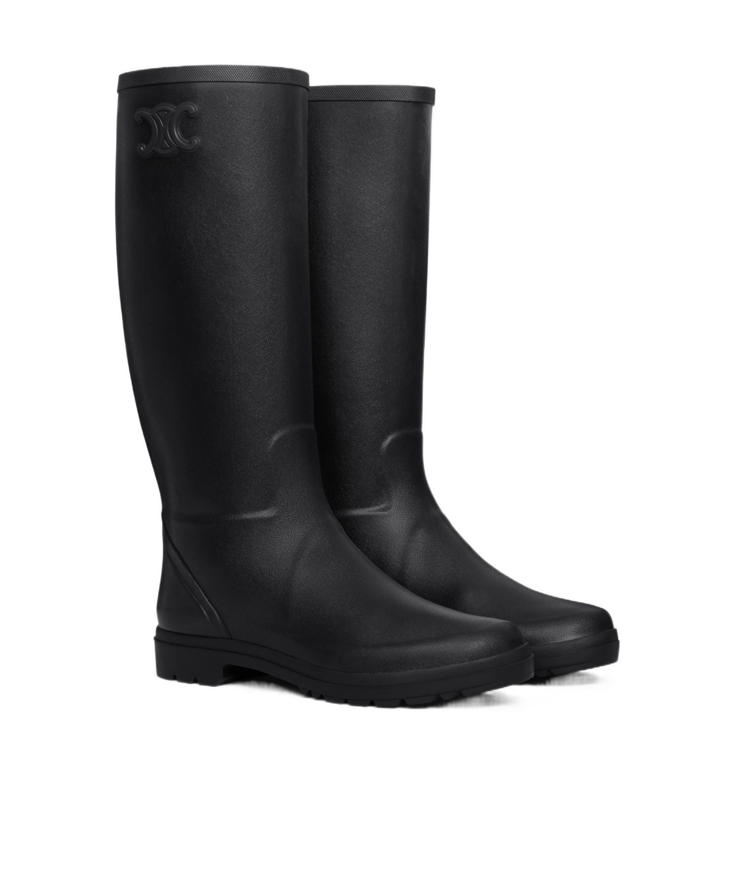 Celine Women Natural Rubber Boots In Multi