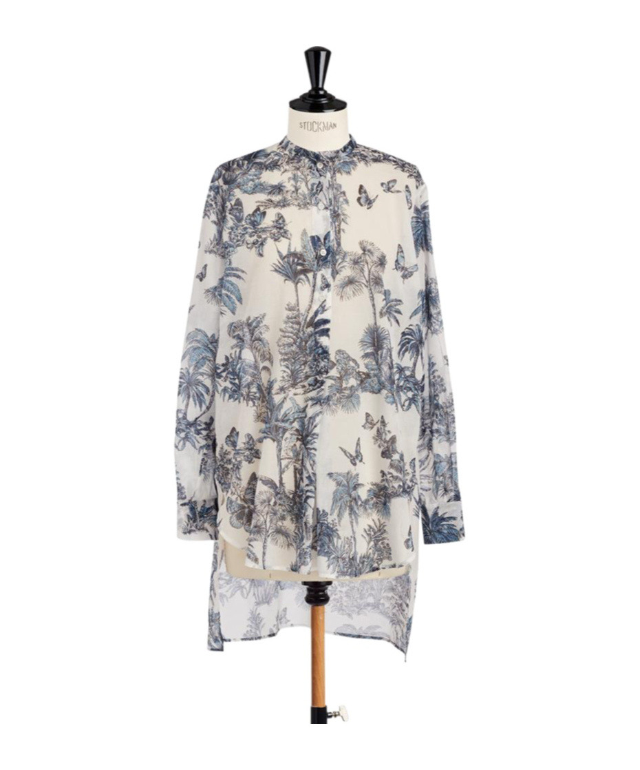 Dior Iviera Long Blouse In Gray