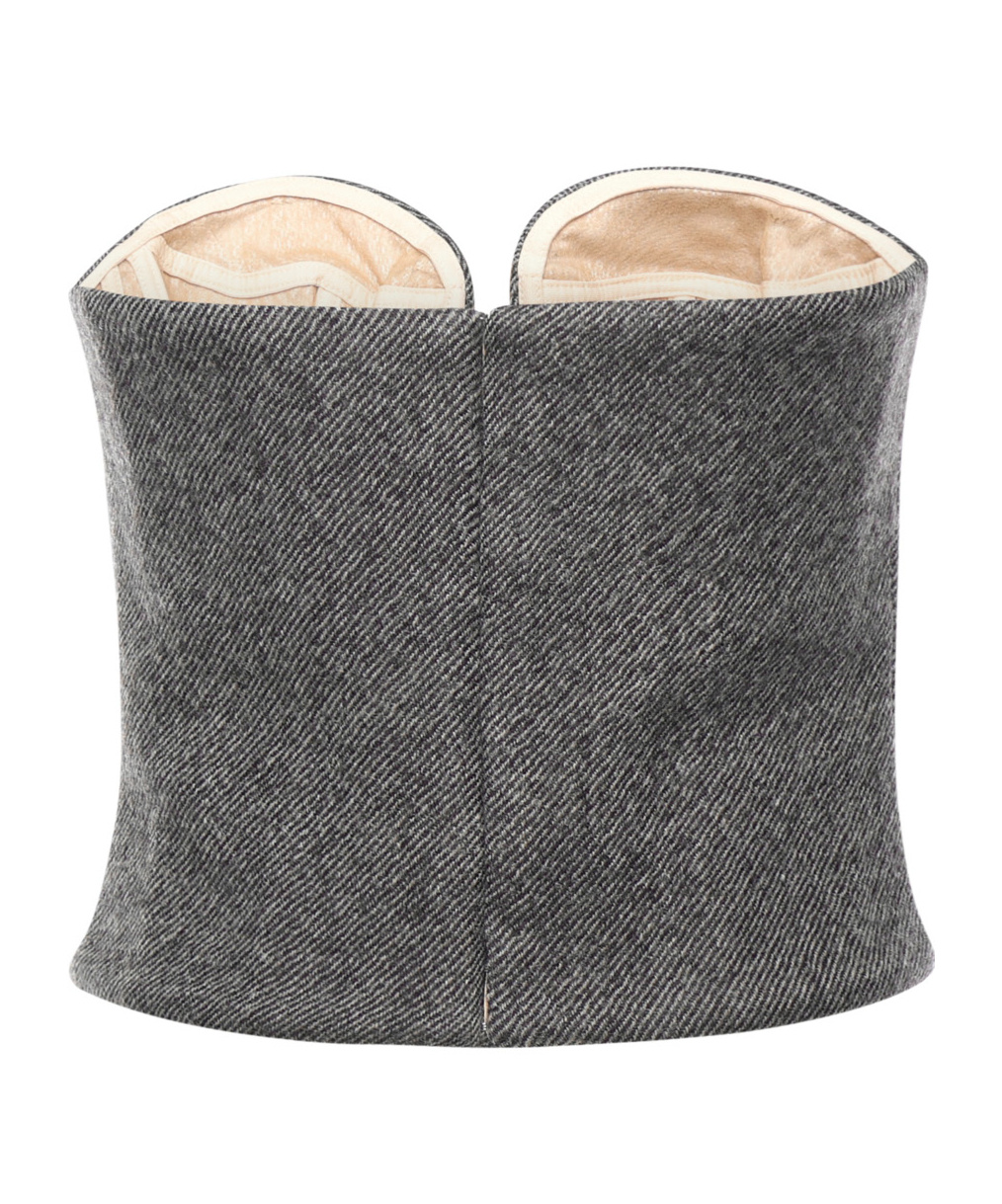 Magda Butrym Zipper Vest In Gray