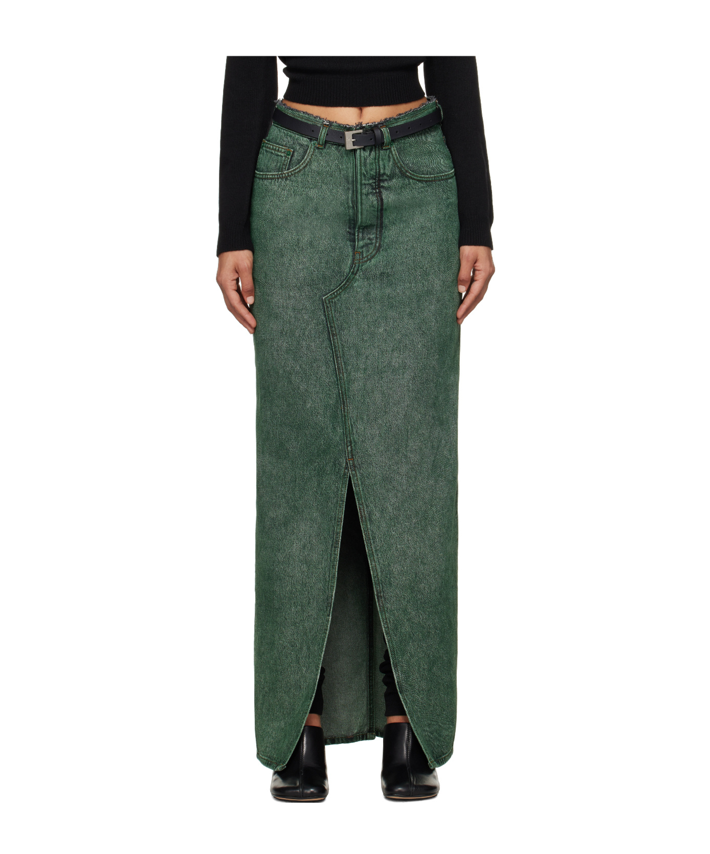 MM6 MAISON MARGIELA LONG DENIM SKIRT