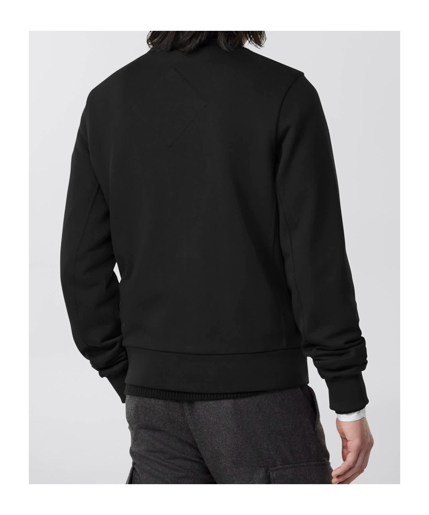 Canada Goose Wattierte Hybridge Huron Jacke Mit Reissverschluss In Black