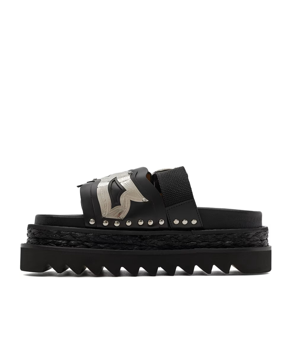 Toga Platform Platform Platform Slippers In Black