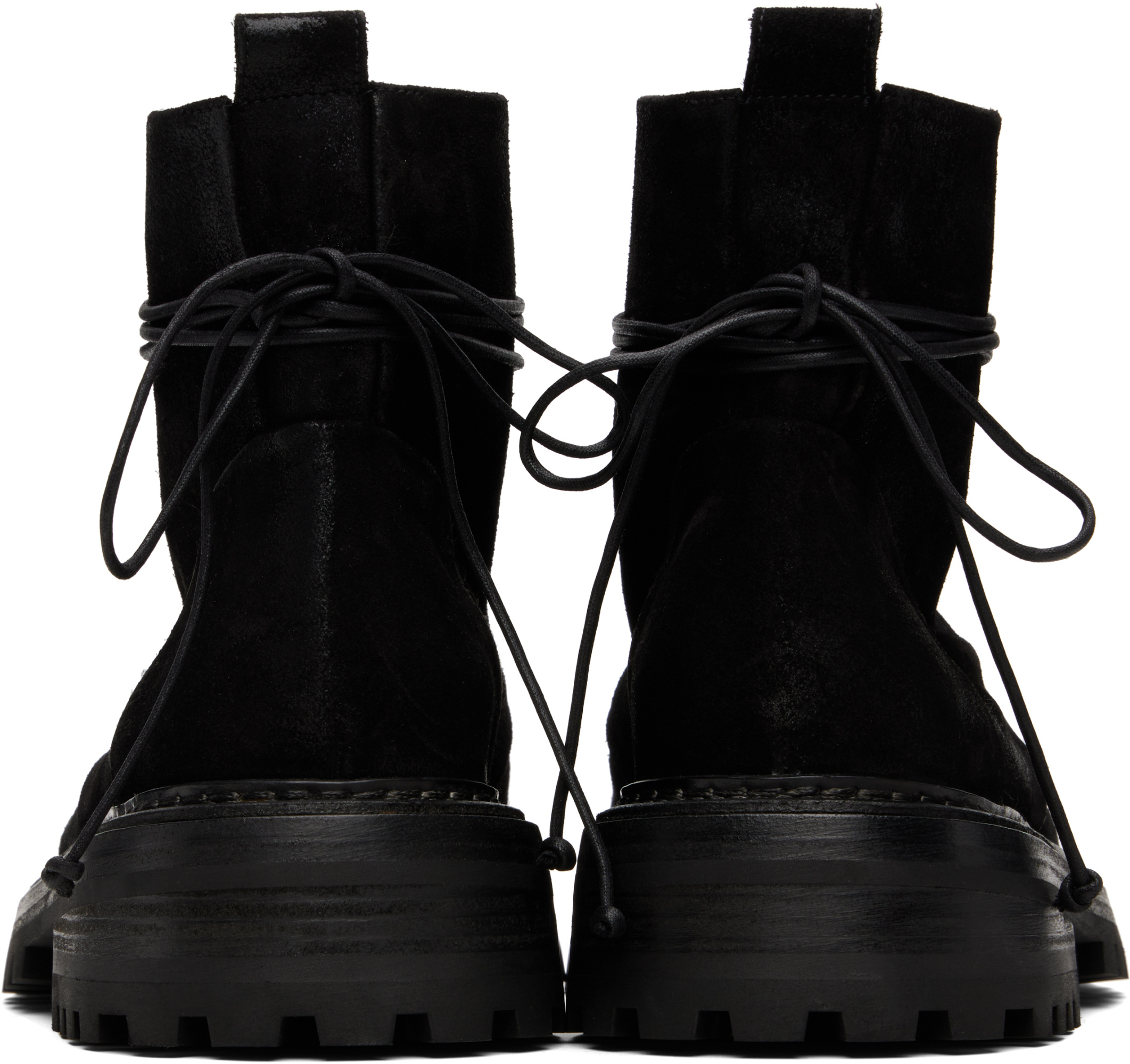Marsèll Combat Ankle Boots In Black