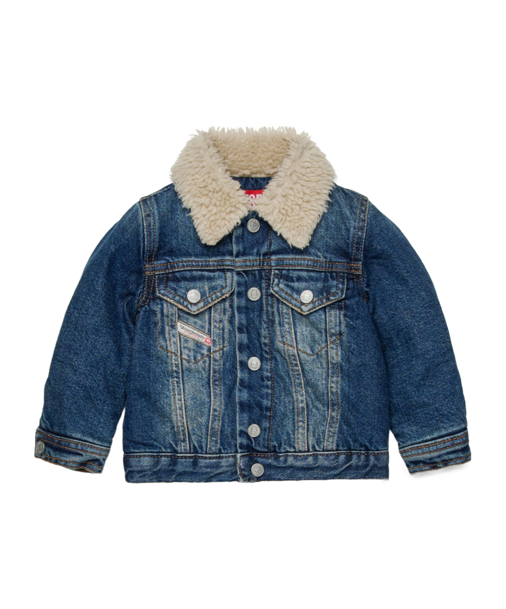 Diesel Cotton Jacket In Blue