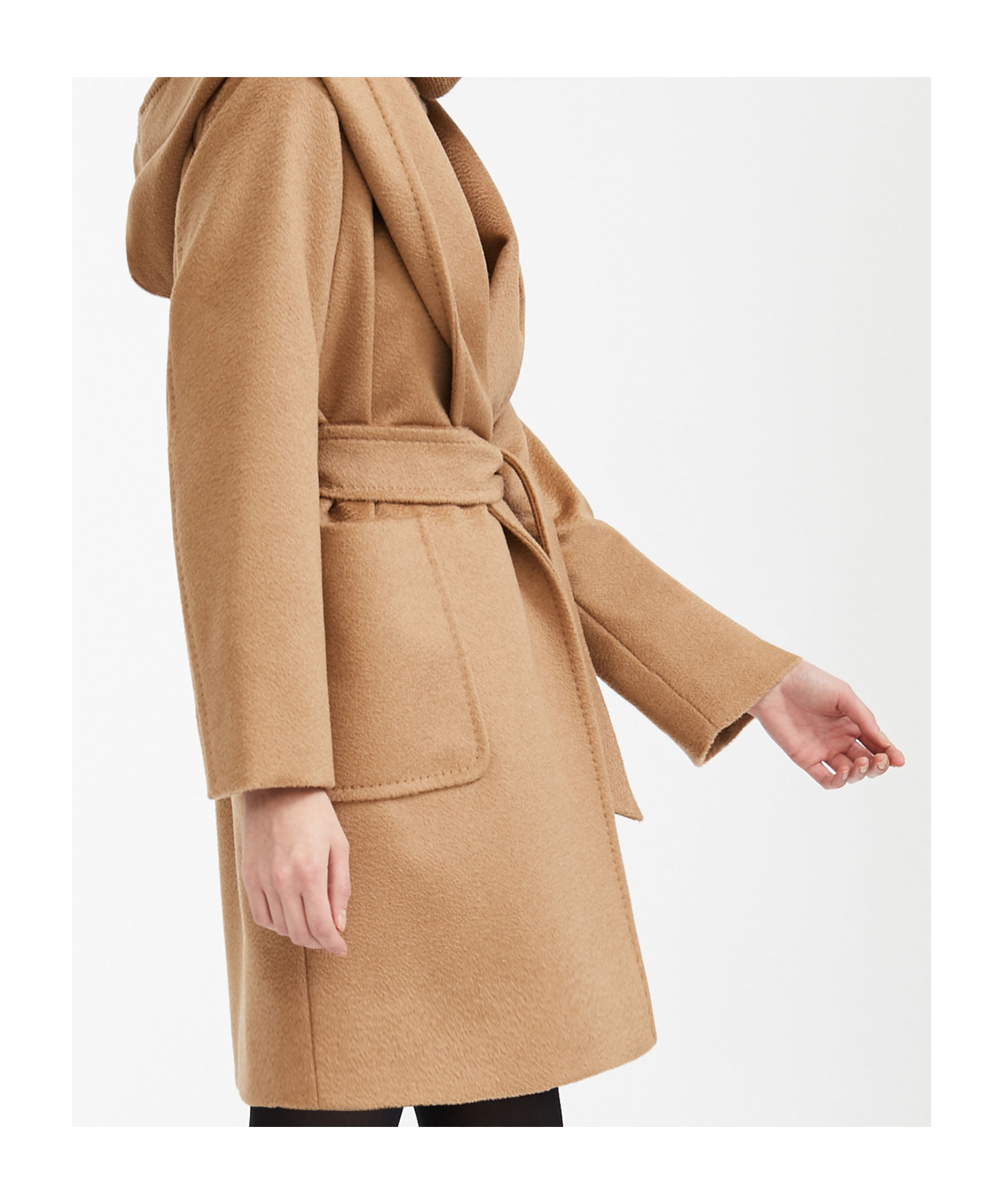 Max Mara Maxmara Teddy Bear Icon Coat Camel In Nude