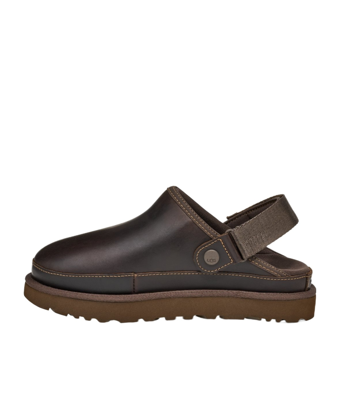 Shop Ugg Goldenstar Muller Shoes In Ironwood Color