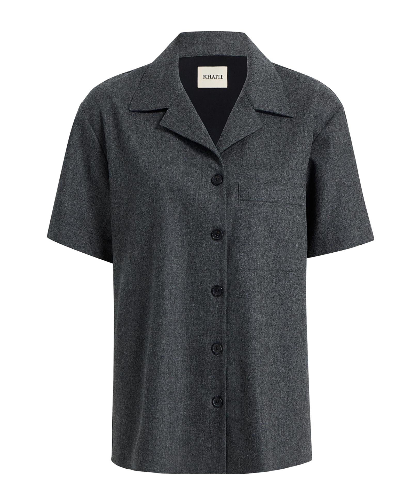 Khaite Short Sleeve Shirt In Gray