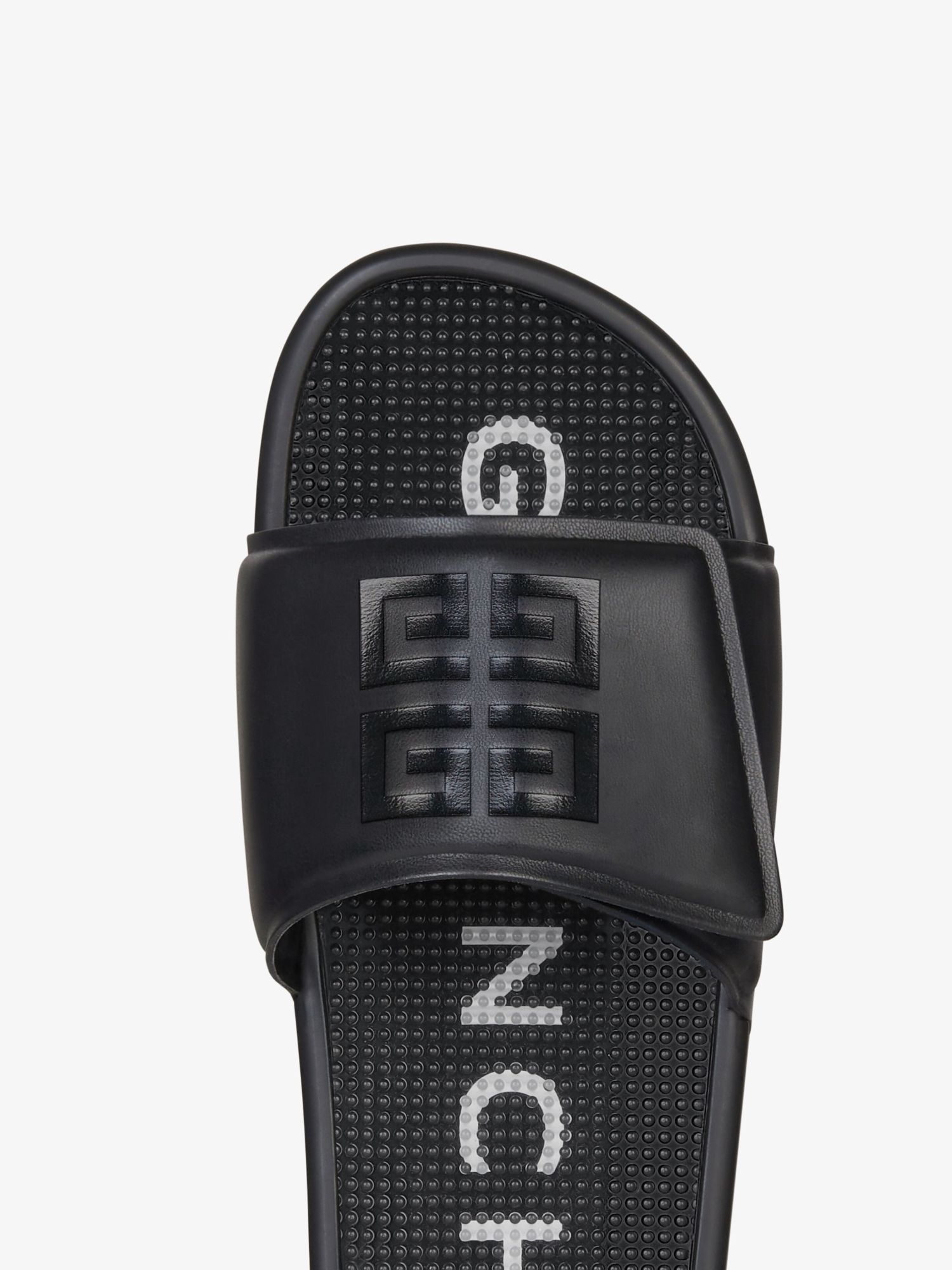 Givenchy Slide Scratch Flat Sandal In Black