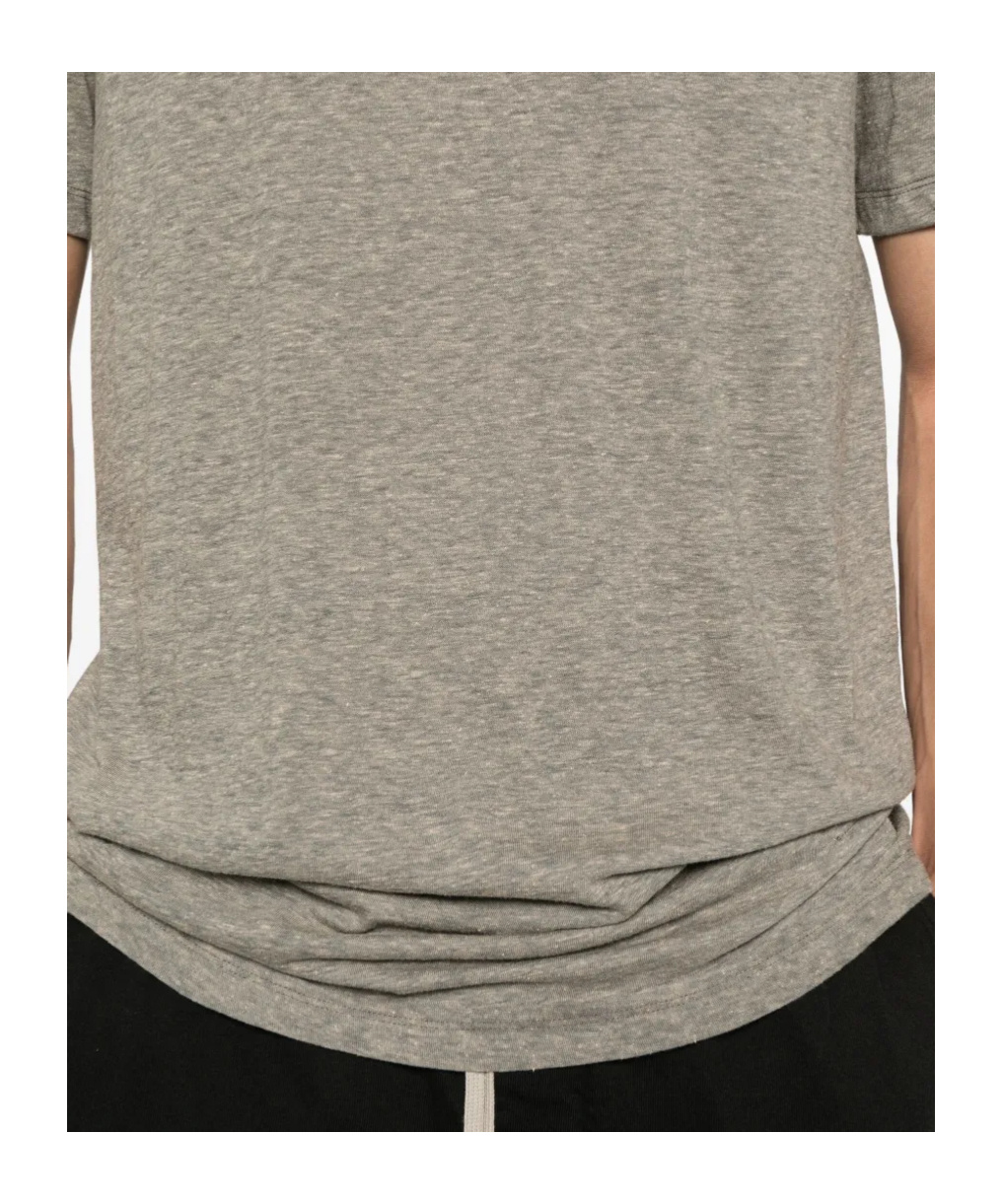 Rick Owens Drkshdw Side-tie Cotton T-shirt In Green