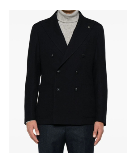 Shop Tagliatore Double Breasted Blazer