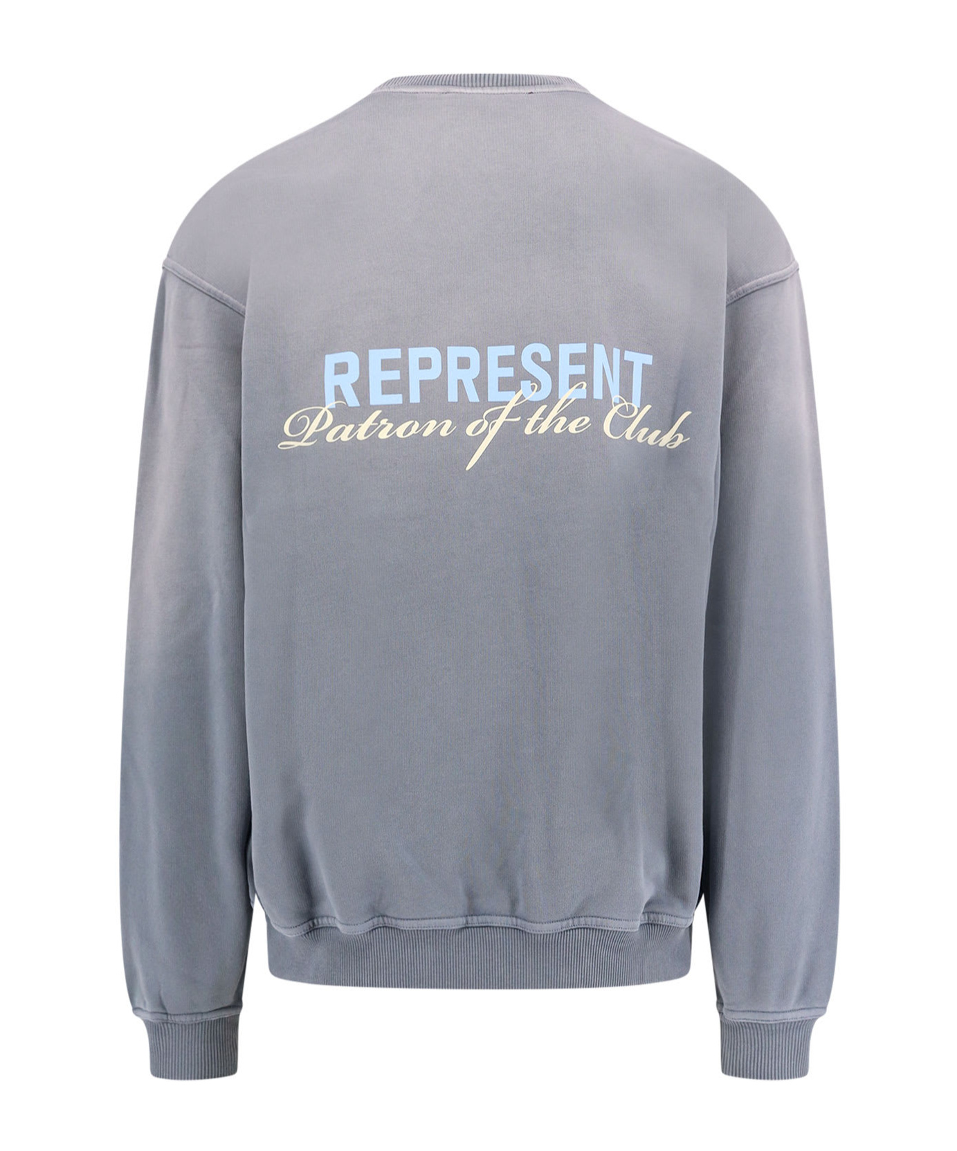 Shop Represent Signature Logo Crewneck Sweater In Grey