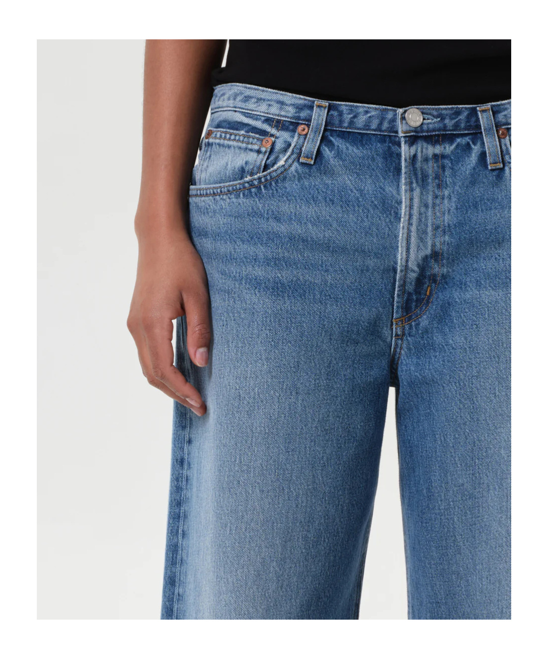 Agolde Cotton Jeans In Blue
