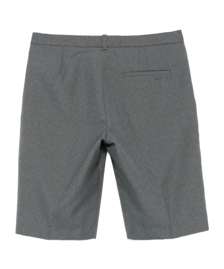 Gucci Belt Loop Casual Pants In Gray