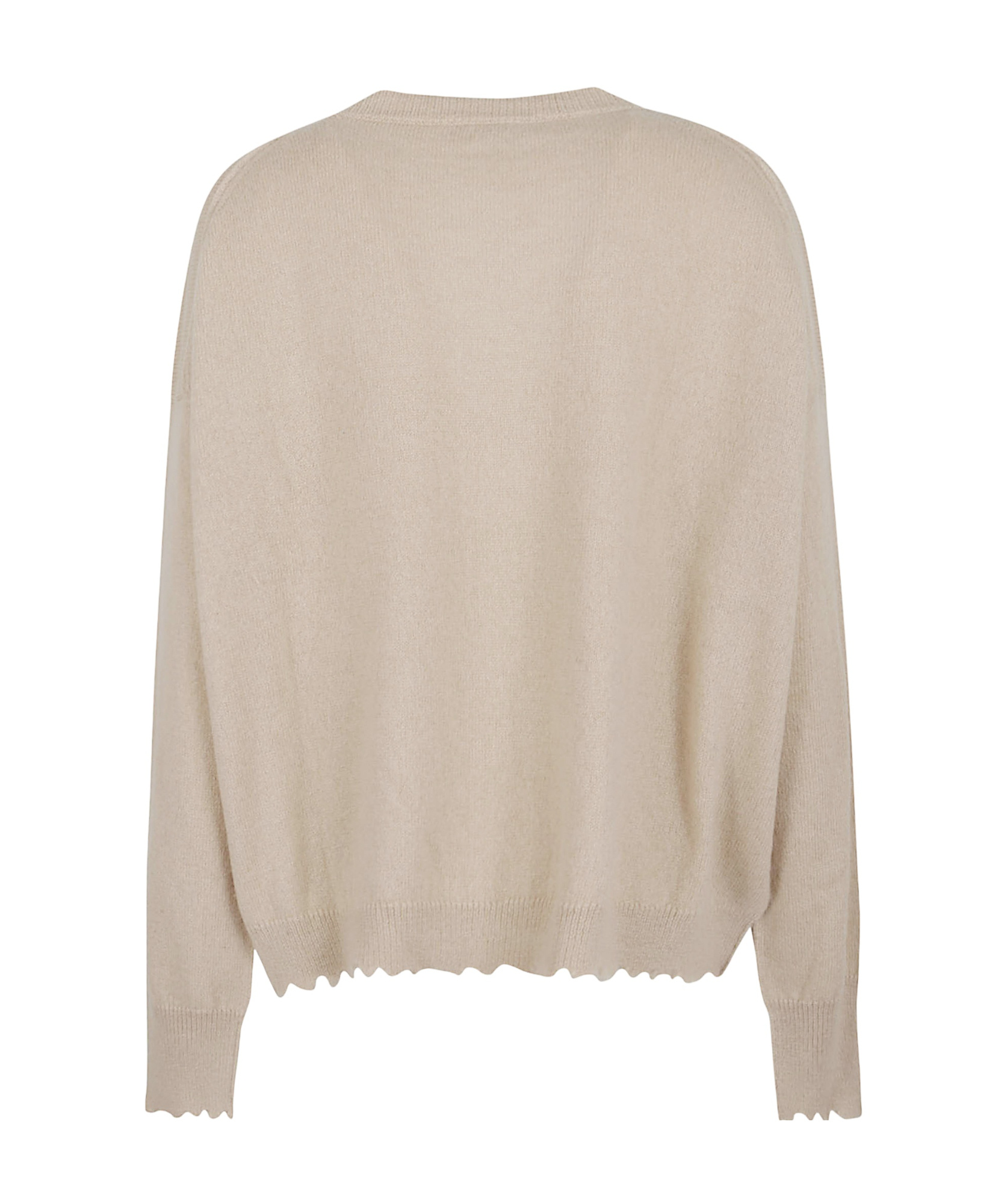 Antonelli V-neck Long-sleeved Sweater In Brown