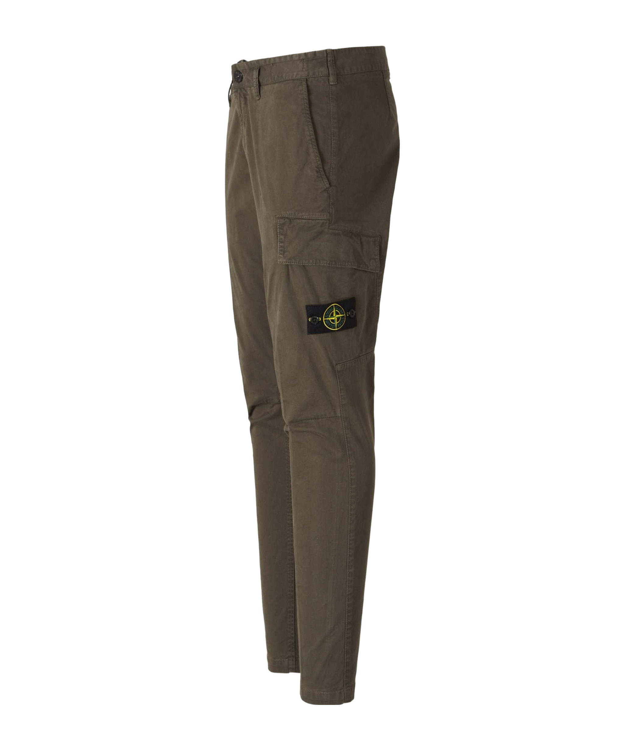 Stone Island Belt-loop Casual Pants In Brown