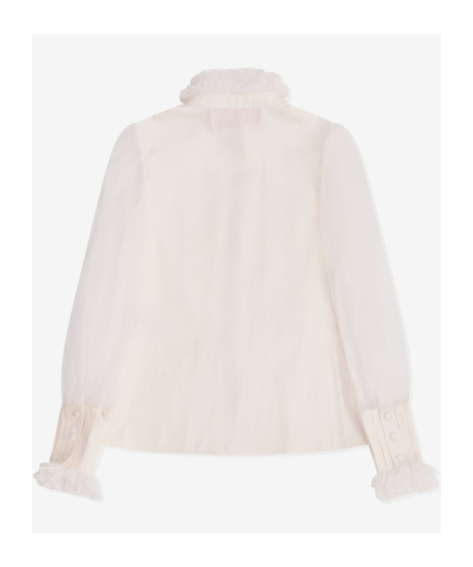 Valentino Long-sleeved Shirt In White