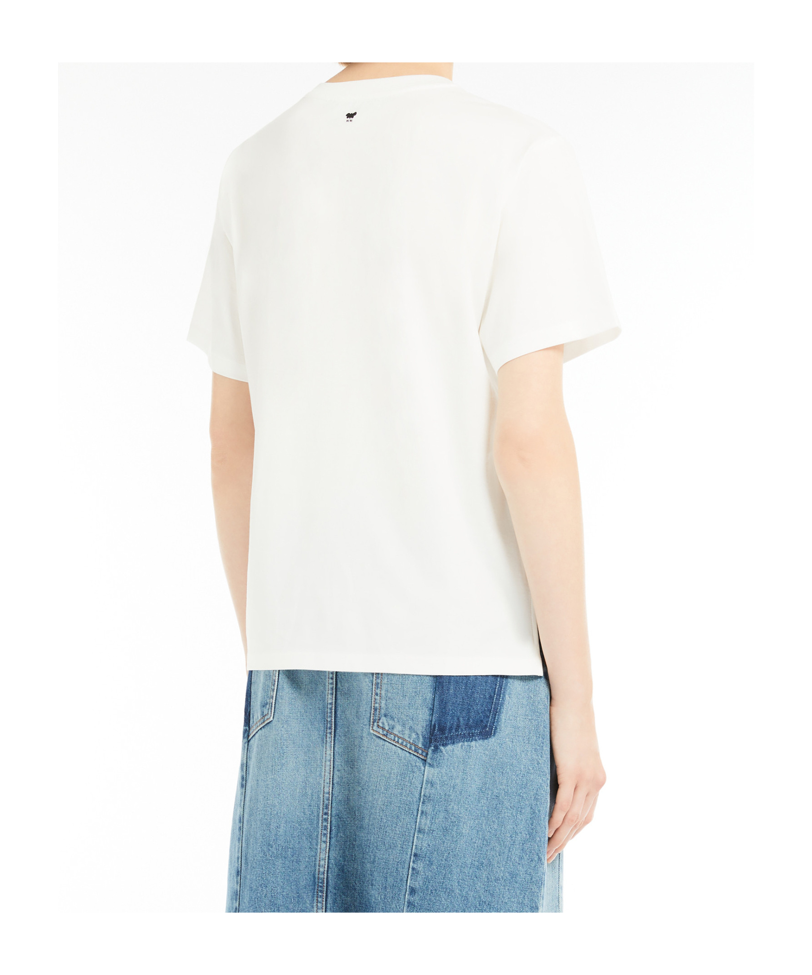 Weekend Max Mara Embroidered Graphic Print T-shirt Cabin In White