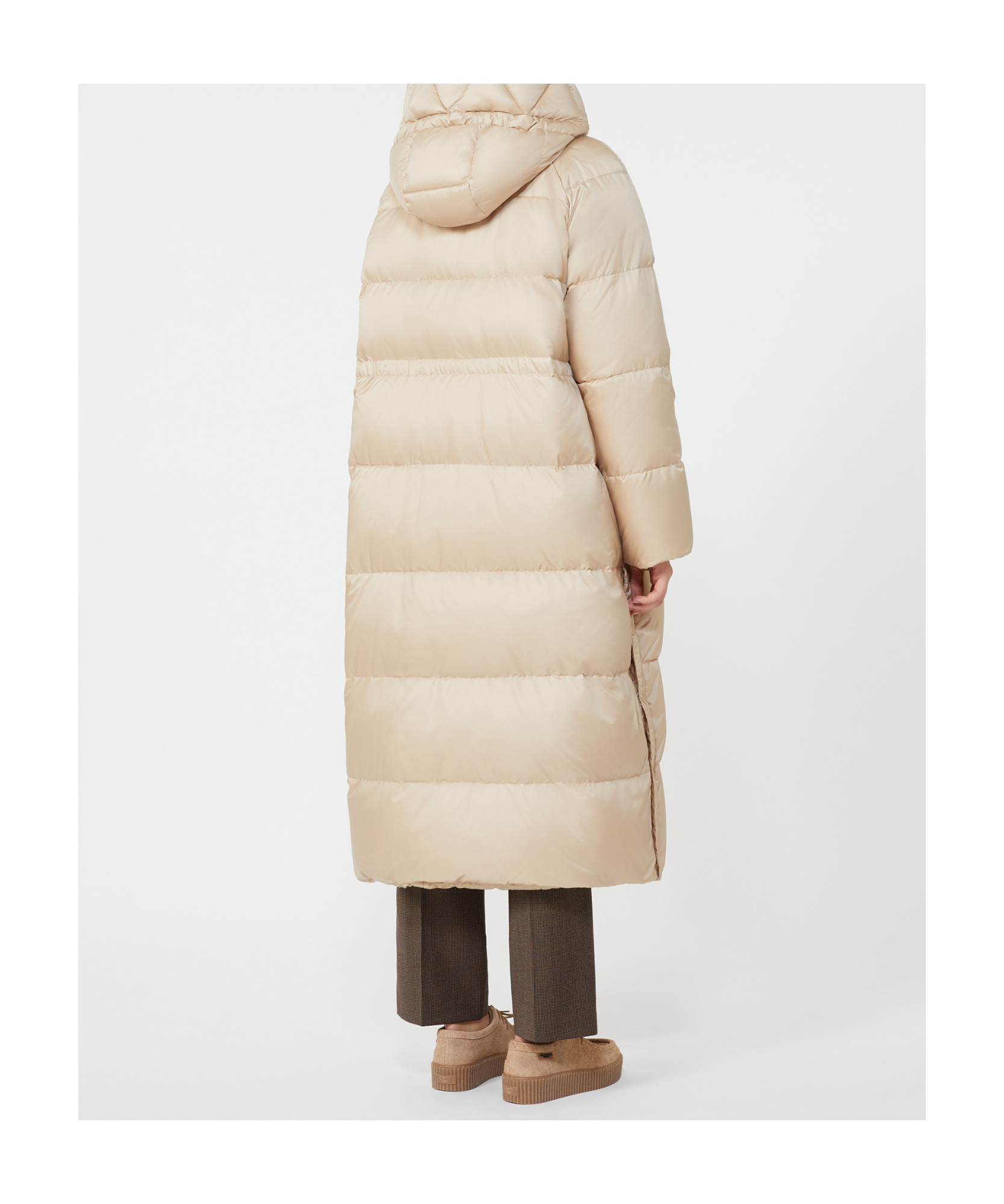 Weekend Max Mara Long Cotton Coat In White