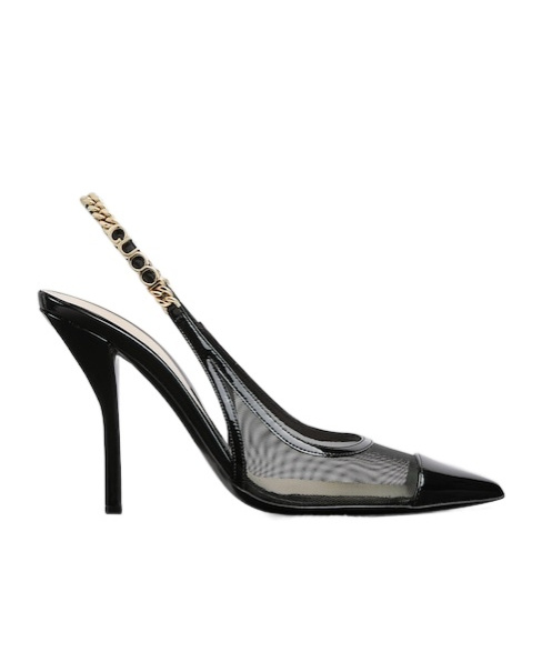 Shop Gucci Signoria Slingback Pump In Black