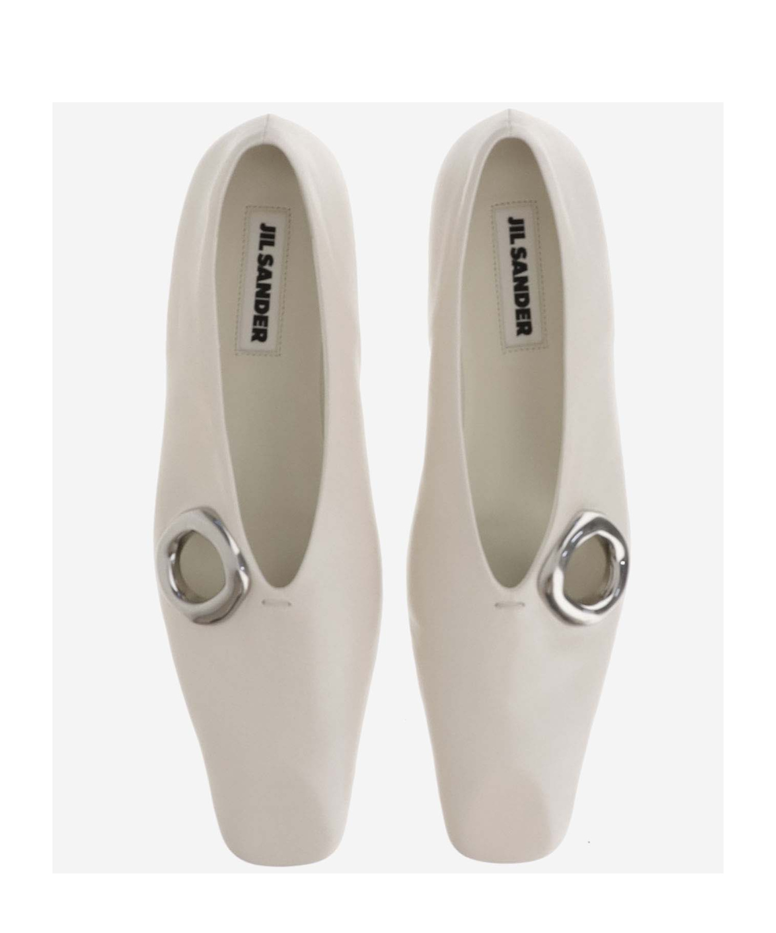 JIL SANDER LEATHER BALLERINA SHOES 