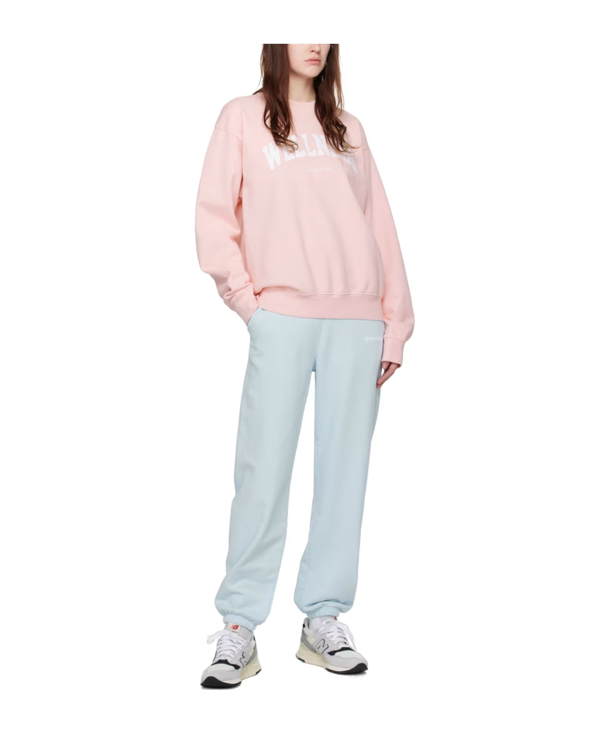 Sporty And Rich Sporty & Rich Wellness Ivy Crewneck Sweatshirt In Pink
