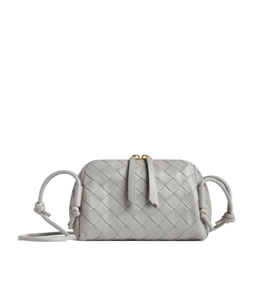 Bottega Veneta Concert Pouch In Silver