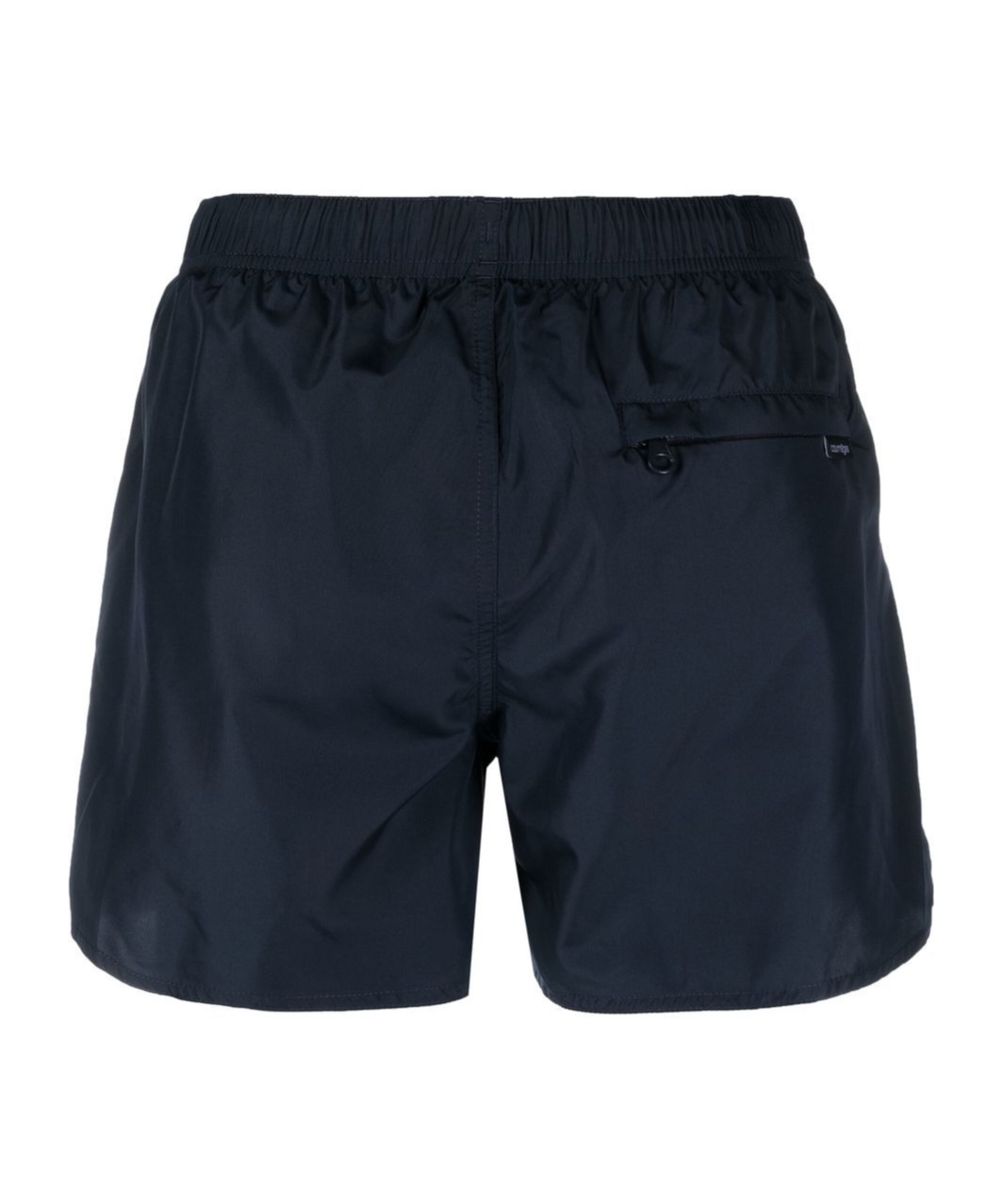 Courrèges Logo-patch Plain Swim Shorts In Black