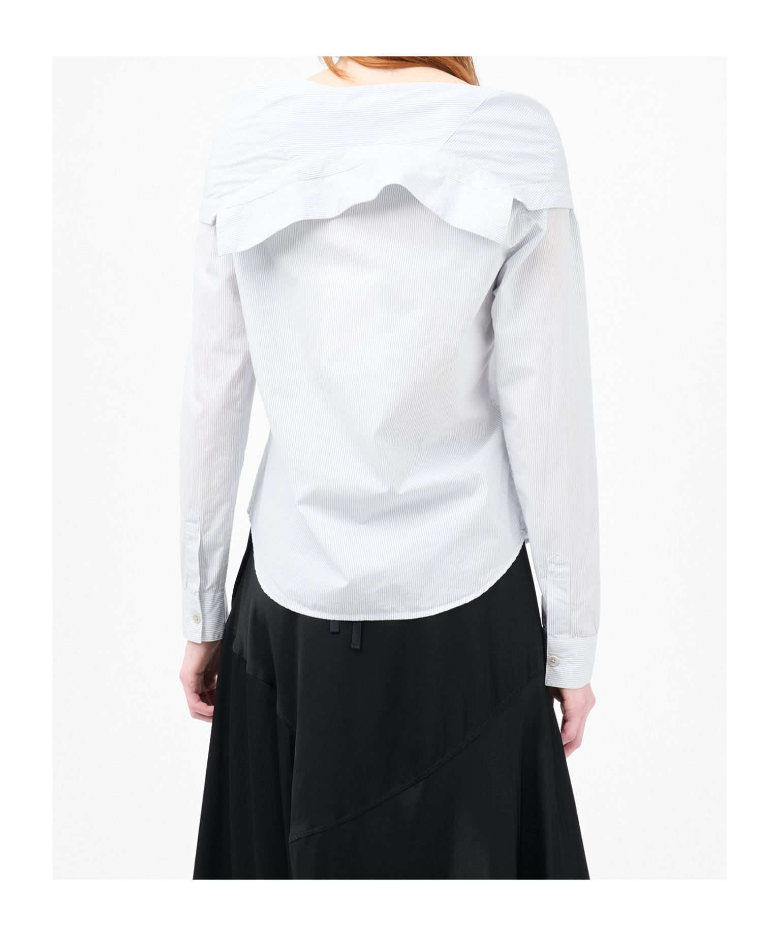 Our Legacy Diner Pinstripe Super Poplin In White