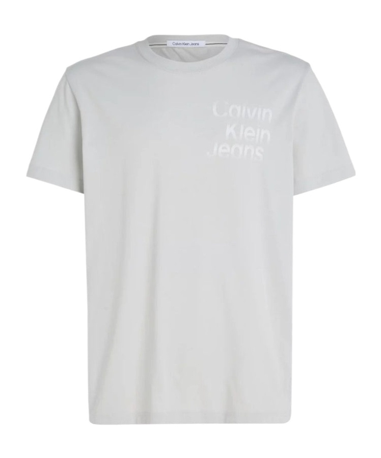 Calvin Klein Jeans Est.1978 Open-necked Black Shirt In White