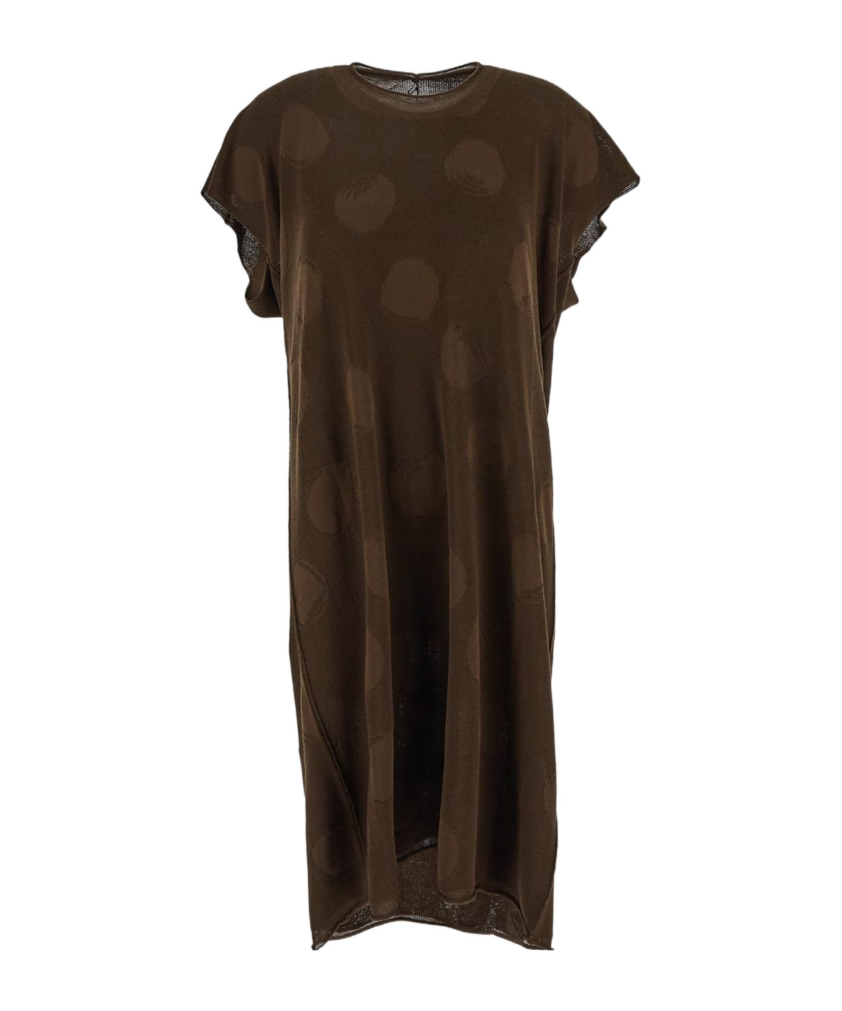 Shop Uma Wang Polka Dot Dress In Brown