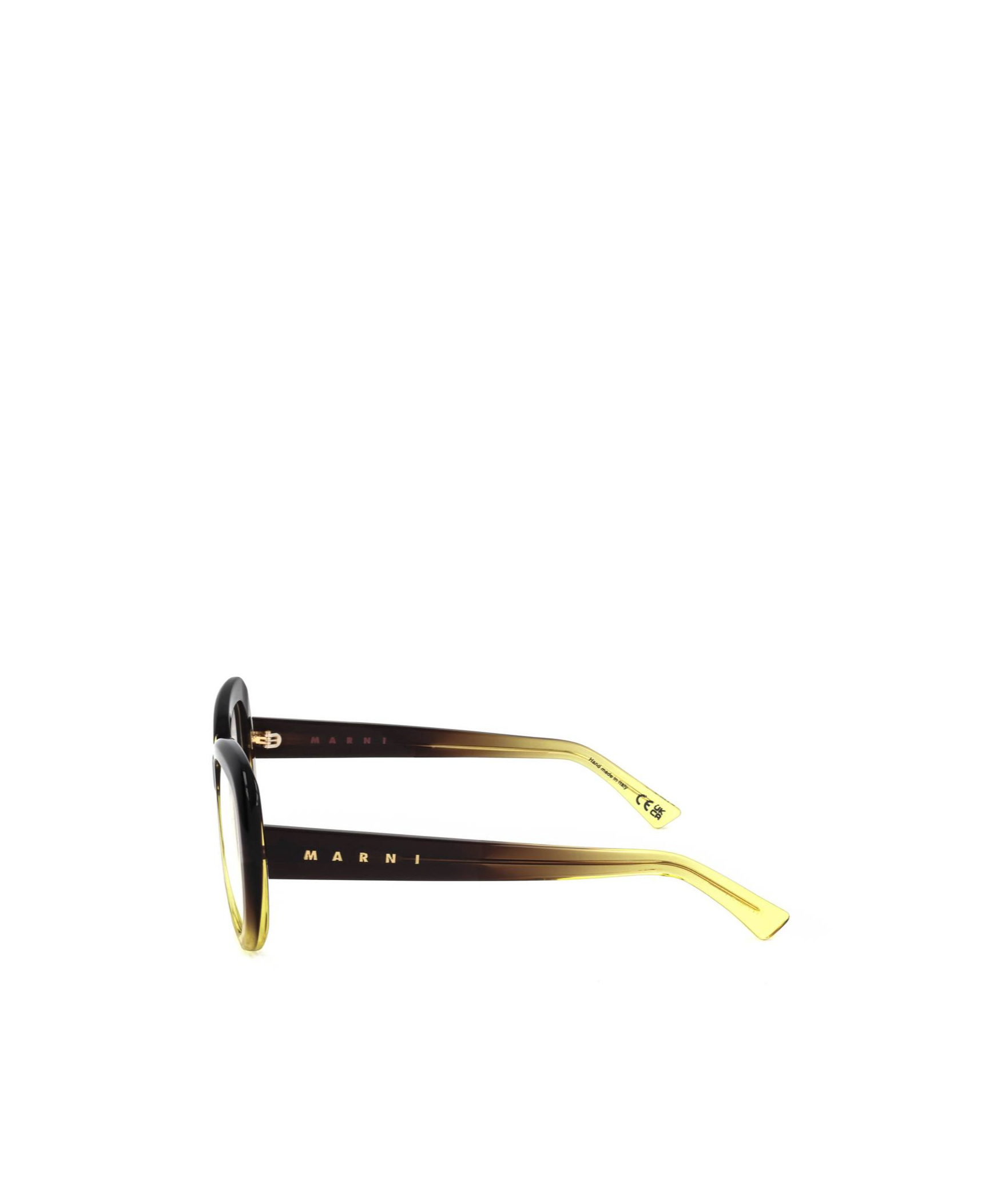 Marni Geometric Frame Plain Glasses In Black