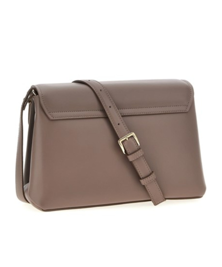 Furla Adjustable Chain Strap Shoulder Bag With Gold-tone Hardware In Gray
