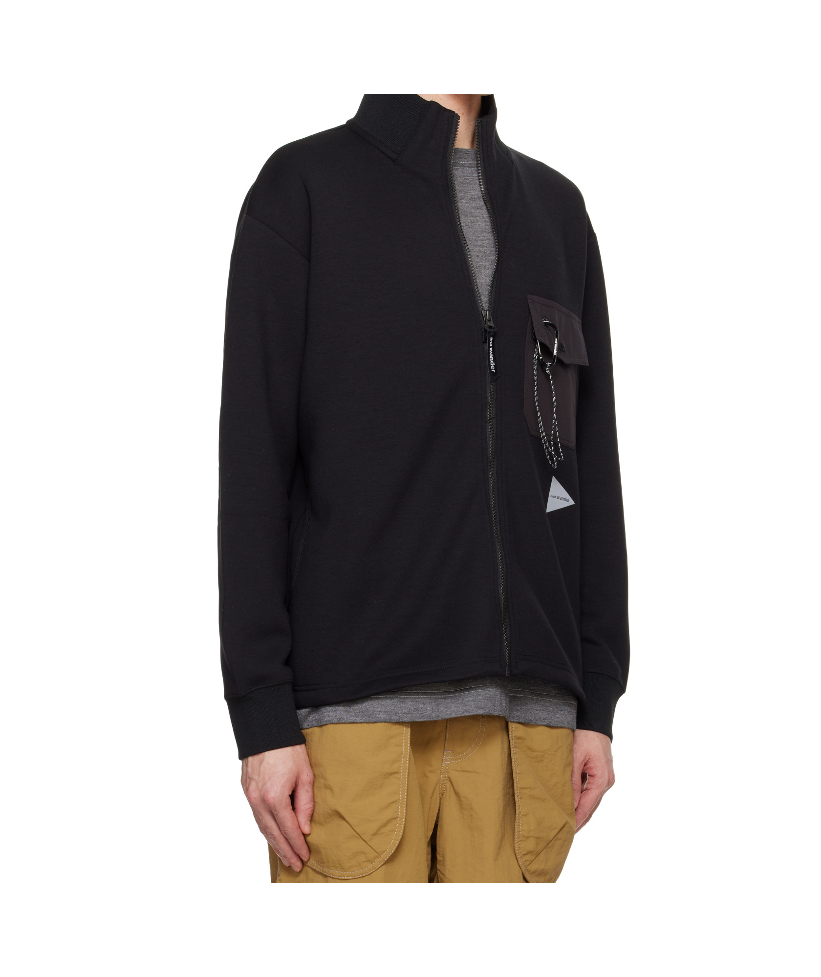 And Wander Casual Jacket In Black Polyester In Black