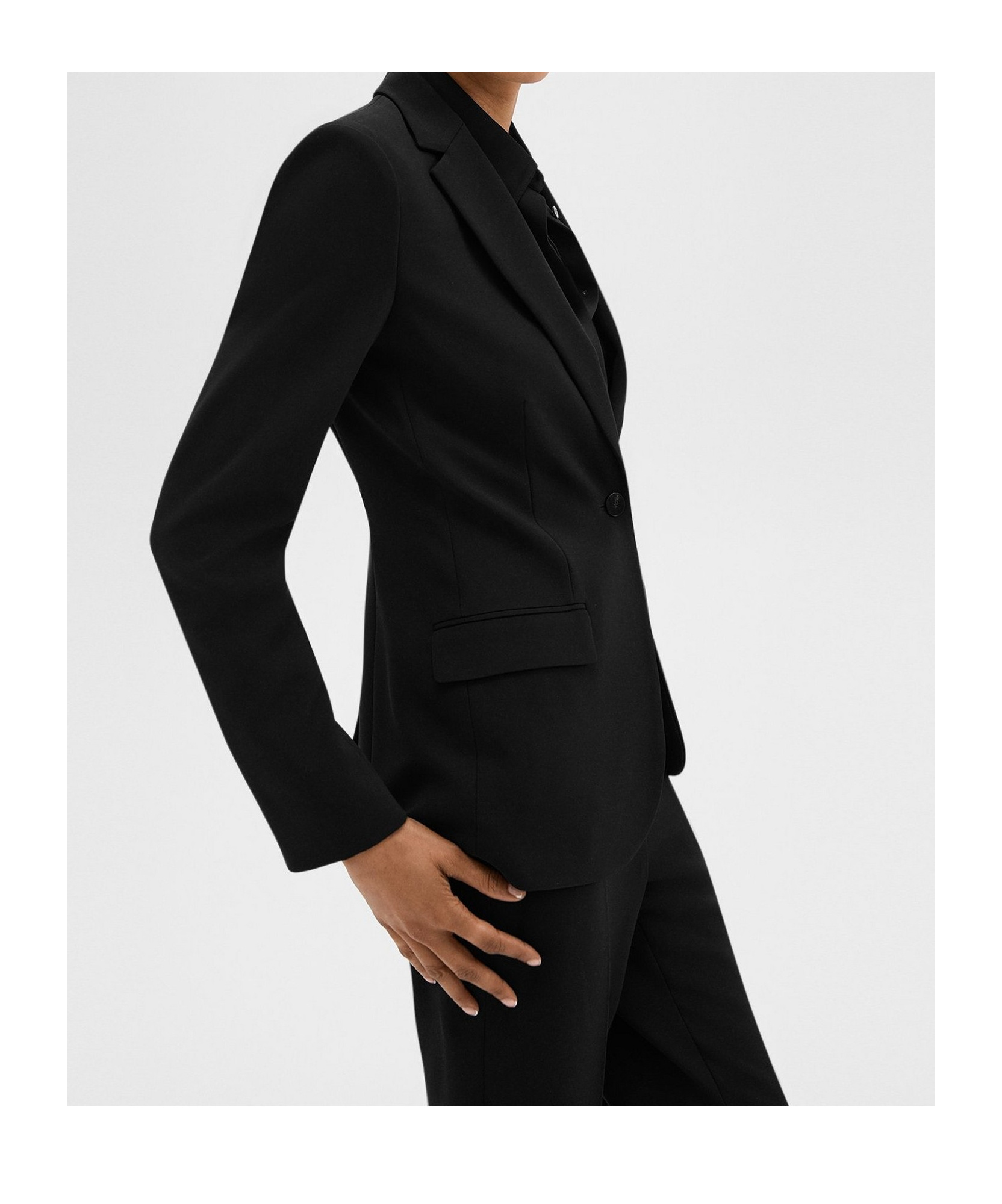 THEORY STAPLE BLAZER IN ADMIRAL CREPE