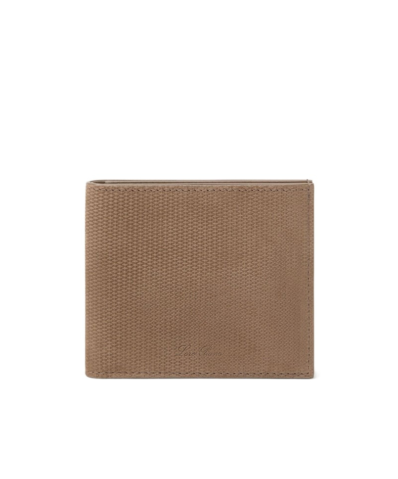 Loro Piana Extra Compact Wallet In Warm Mastic