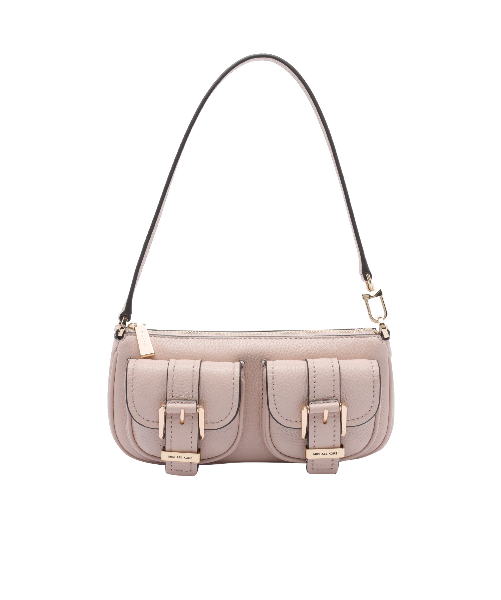 Shop Michael Michael Kors Double-buckle Shoulder Bag
