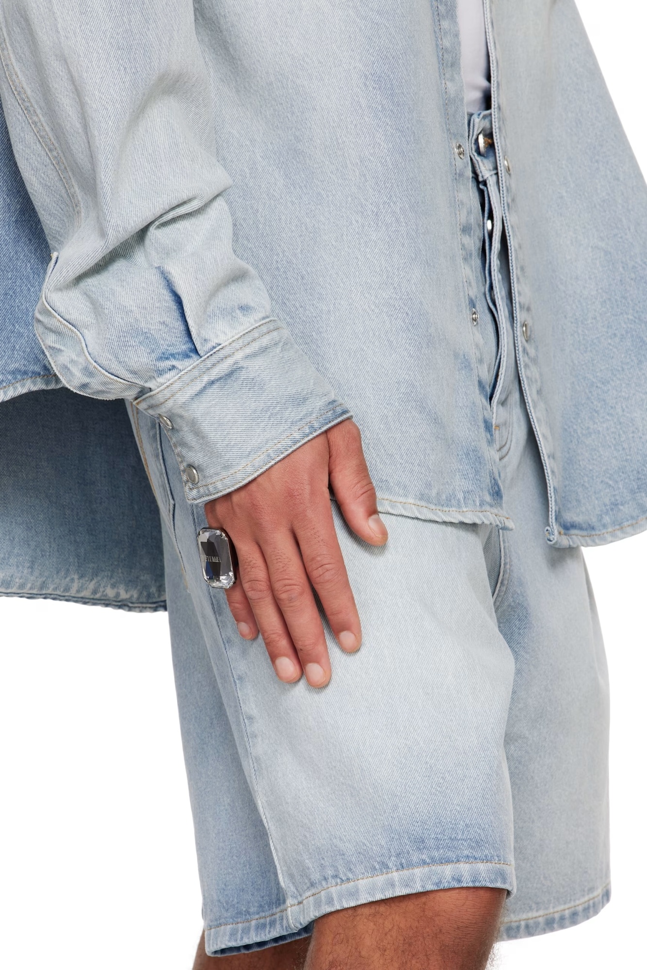 Vetements Logo Ring In White