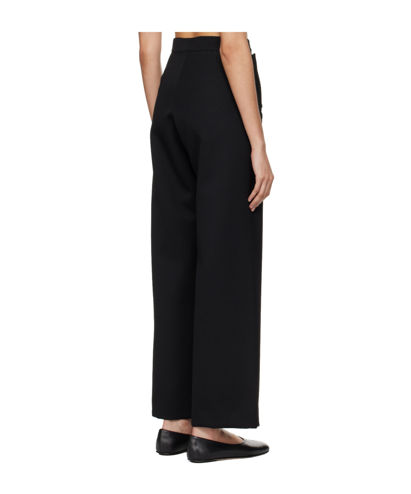 Bode Riding Wool Twill Sailor Trousers In Black