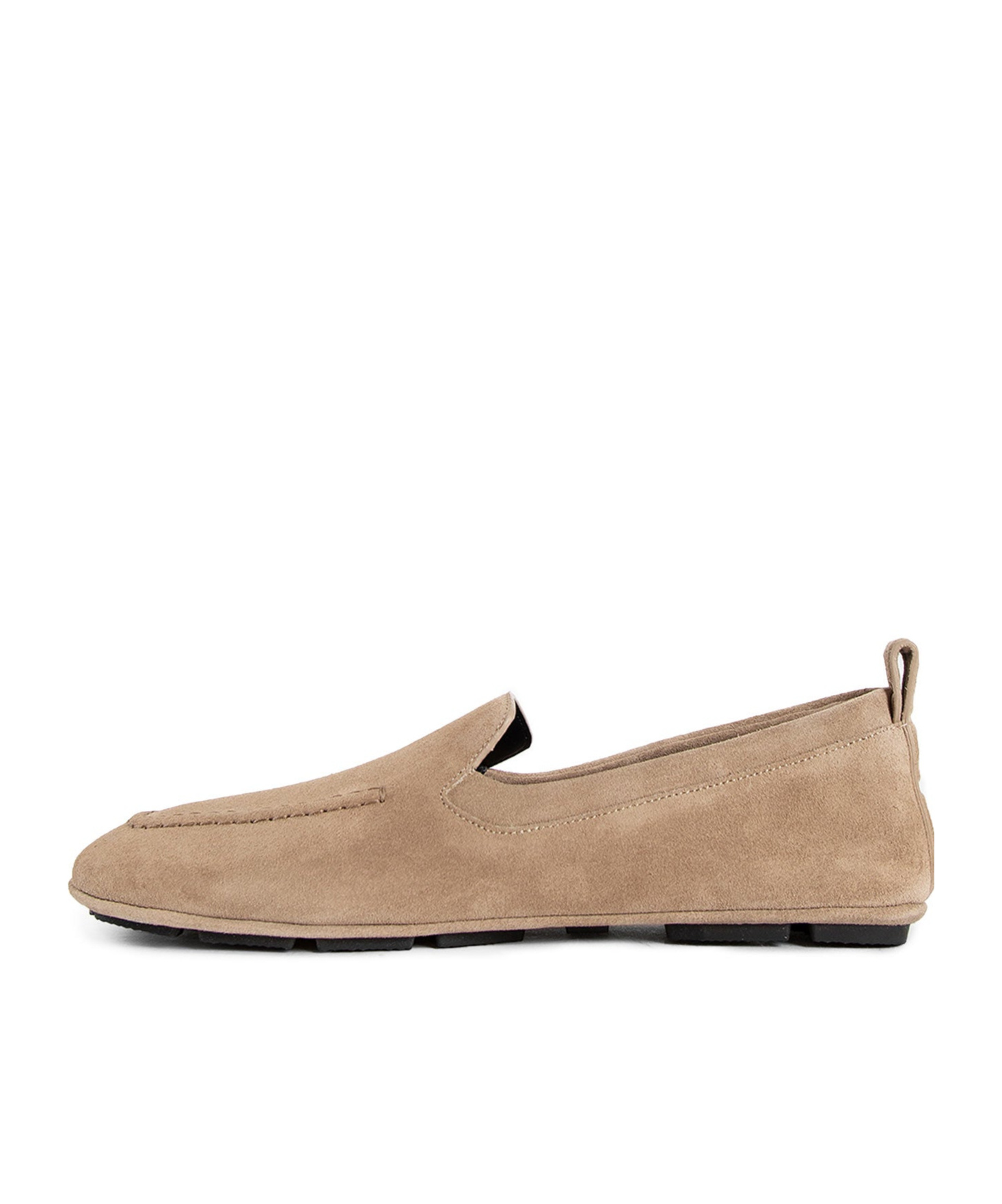 Versace Logo-plaque Leather Loafers In Nude