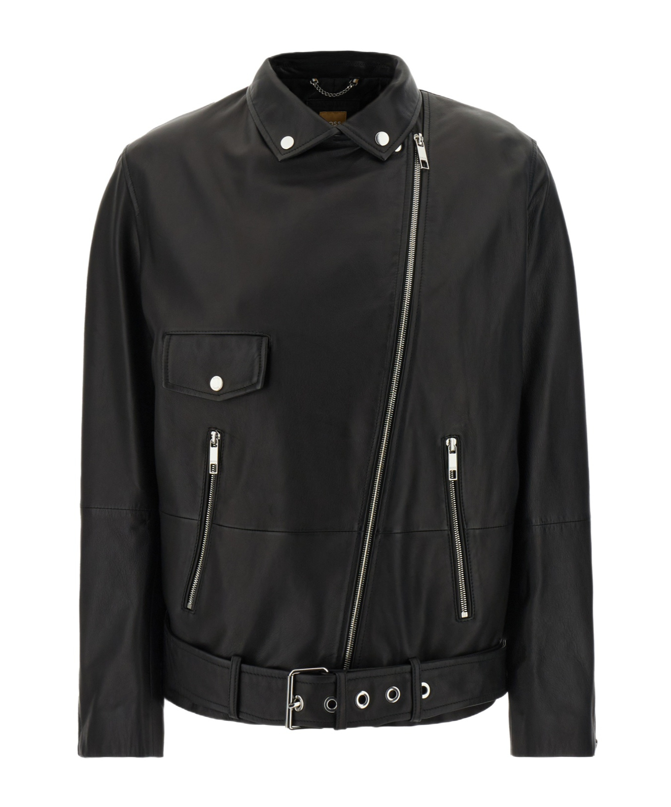 Hugo Boss Zip-down Jacket In Black